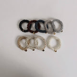 NEW CUTE PEARL HAIR TIE HIGH END ELASTIC BAND_CWAHA6764