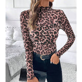 SEXY LEOPARD PRINT MESH FITTED T SHIRT_CWTBLL3423