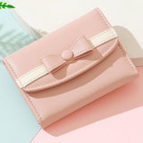 Square Large Capacity Bow Decorative Wallet_Cwab1629