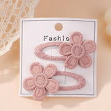 FRESH DAISY FIVE PETAL FLOWER HAIR CLIP SET_CWAHA6706