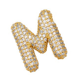 COPPER ZIRCONIA PENDANT NECKLACE HIP HOP_CWMM5862