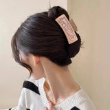 Retro Western Cowboy Faux Leather Hair Claw Clip_Cwaha07437