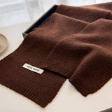 Solid Knit Scarf Soft Warm Winter Shawl_Cwasc03456