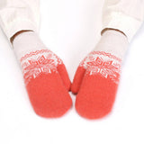 Winter Warm Knitted Plush Jacquard Gloves_Cwag0254