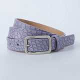 Women New Retro Stone Pattern Belt_Cwabe0366