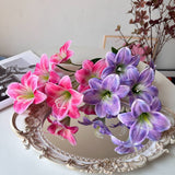 ARTIFICIAL AMARYLLIS LILY STEM WITH 5 BLOOMS_CWMM6503