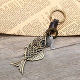 PUNK HAND WOVEN ALLOY FISH CAR KEYCHAIN_CWMM4781
