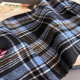 Vintage Plaid Winter Cashmere Feel Tassel Scarf_Cwasc03261