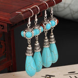 HIGH END ETHNIC RETRO WATER DROP EARRINGS_CWAJE4007