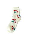 Thick Fruit Fleece Cozy Crew Socks_Cwms03225