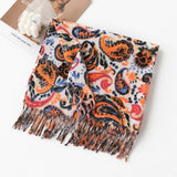 SOFT PAISLEY SCARF ELEGANT TASSEL WRAP FOR WOMEN_CWASC0920