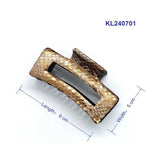 Vintage Gold Metallic Snake Skin Hair Claw