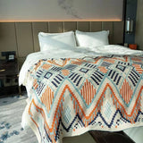 Bohemian Knit Blanket ? Cozy Home & Office Use_Cwmm10304