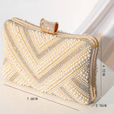 NEW HAND BEADED PEARL BANQUET CLUTCH_CWAB2486