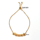 ADJUSTABLE SQUARE ZIRCON STAINLESS STEEL BRACELET_CWAJE4598