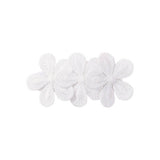 CHILDRENS PETAL FLOWER BLACK AND WHITE HAIRPIN_CWAHA2346