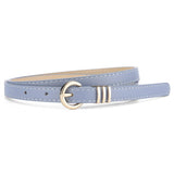 Vintage Leather Skinny Womens Belt