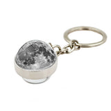 COSMIC MOON CRYSTAL GLASS BALL KEYCHAIN PENDANT_CWMM0499