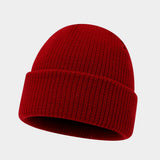 Vintage Knit Dome Skull Cap Warm Short Beanie Hat_Cwah04690