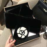 FAUX RABBIT FUR SCARF CHIC WARM WINTER NECK WRAP_CWASC1236