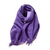 FASHION SCARF SOFT FAUX CASHMERE WITH TASSELS_CWASC0174