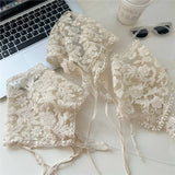 LACE SUN PROTECTION TRIANGLE BANDANA HEADSCARF_CWASC0838