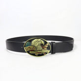 Western Style Belt Buckle With Animal Engraving_Cwabe0437