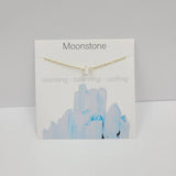 NATURAL CRYSTAL GRAVEL PENDANT NECKLACE WITH CARD_CWAJE1050