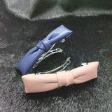 ELEGANT SIMPLE PU LEATHER BOW HAIR BARRETTE_CWAHA6351