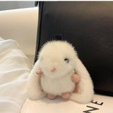 CUTE LONG EARED BUNNY BAG PENDANT KEYCHAIN_CWMM2485