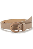 CASUAL ROUND BUCKLE SIMPLE BELT_CWABE039