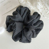 NEW MESH POLKA DOT LARGE INTESTINE HAIR TIE_CWAHA2422