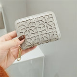 SIMPLE AND STYLISH HOLLOW CARD HOLDER COIN PURSE_CWAB2553