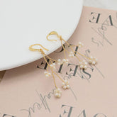 NEW HIGH END FASHION LONG PEARL EARRINGS_CWAJE3795