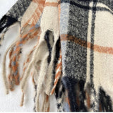 Plaid Thick Scarf Winter Warm Shawl With Tassels_Cwasc1462