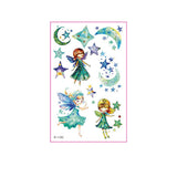 KIDS GLITTER TATTOO STICKERS BEAR BUTTERFLY STARS_CWMM8362