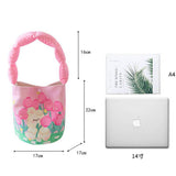 CUTE PADDED BUCKET BAG SUMMER STUDENT STYLE_CWAB5605