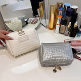 PORTABLE WOVEN PATTERN HIGH END COSMETIC BAG_CWAB4402