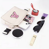 NYLON LETTER BELT BAG ADJUSTABLE SPORT WAIST PACK_CUAB0281