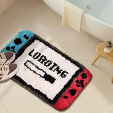 QUICK DRY PLUSH BATHROOM MAT CREATIVE GAMEPAD RUG_CWMM7512