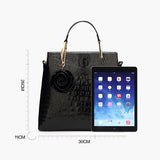 2024 NEW PATENT LEATHER CROCODILE PATTERN HANDBAG_CWAB2641