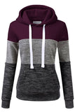 Women Color Matching Casual Hoodie_Cwohol409