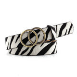 Cwabe0884_Simple Women'S Round Buckle Belt