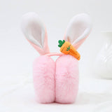 Women Cute Rabbit Ears Foldable Earmuffs_Cwmm1436