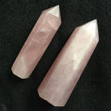 ROSE QUARTZ CRYSTAL POINT HEX TOWER_CWMM8100
