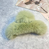 REX RABBIT FUR CLAWS ELEGANT MIXED COLOR CLIPS_CWASC1591