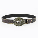 CLASSIC MENS PUNK EMBOSSED LEATHER BELT_CWABE0411