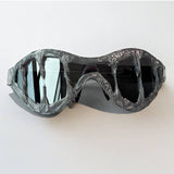 FUTURISTIC SHAPED RIMLESS SUNGLASSES_CWASG0818