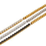 18K GOLD WHITE ZIRCON TENNIS BRACELET STEEL_CWAJE4842