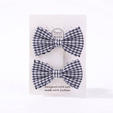 GIRLS PLAID LACE HAIR CLIPS DAILY PRINCESS_CWAHA6738